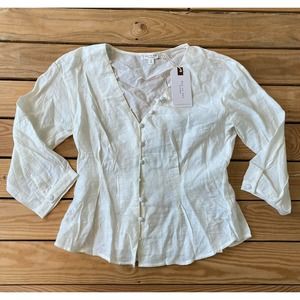 NWT DAY TO DAY Long Sleeve Button Up Blouse M